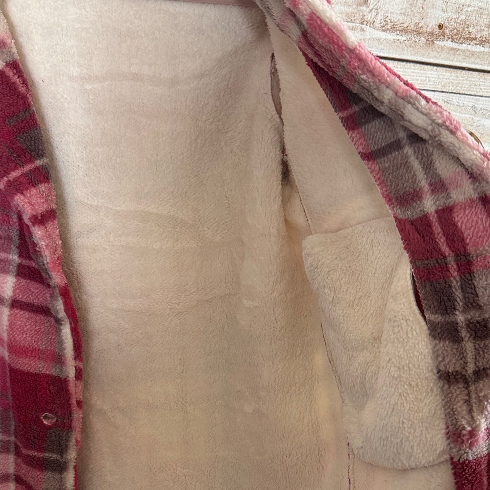 Pink Plaid shacket - Picture 4 of 4